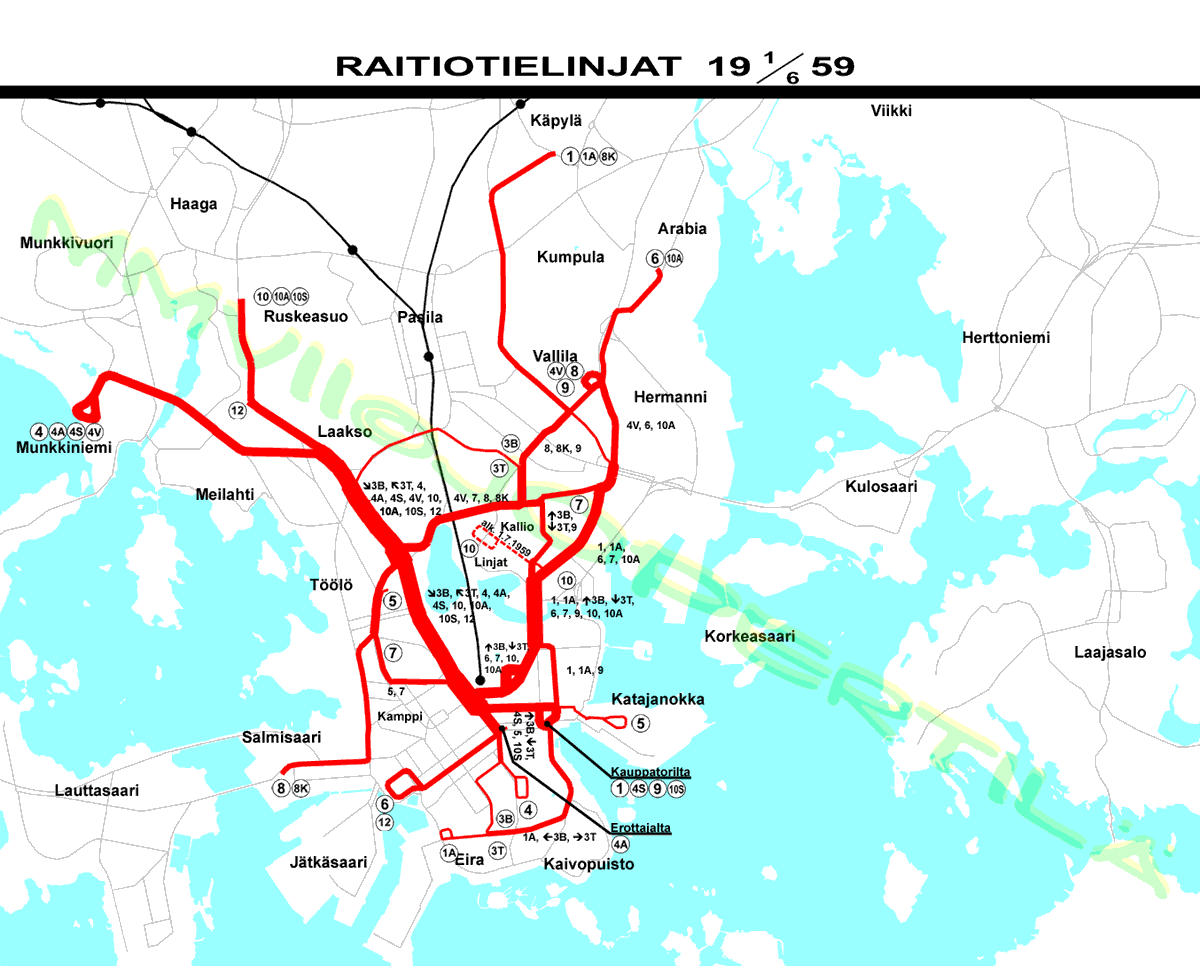 Linjat 1.6.1959