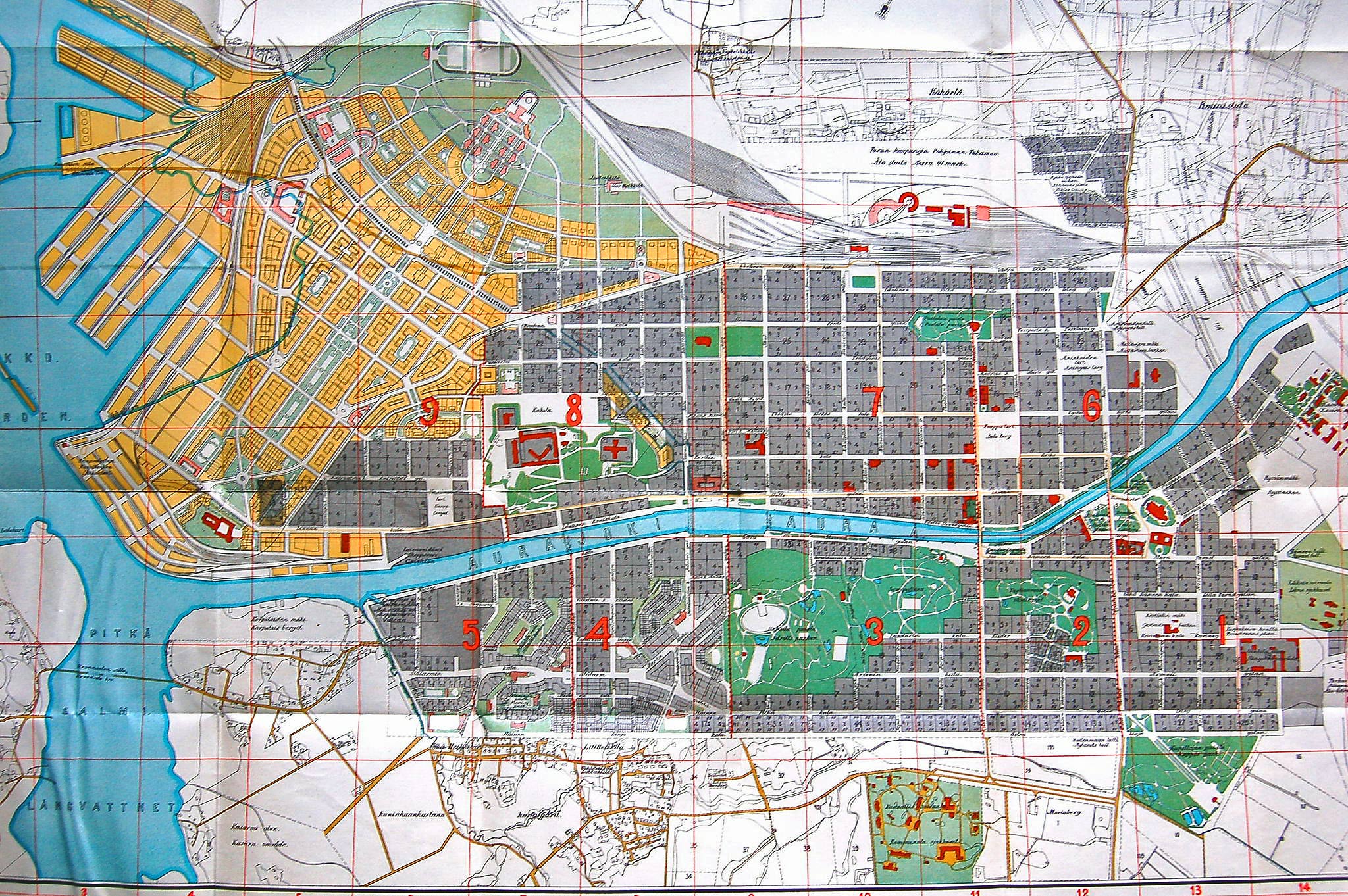 turku kartta keskusta SRS: Turun raitiotielinjat, sivu 3 turku kartta keskusta